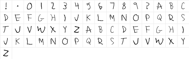 AdLib Regular  glyph index