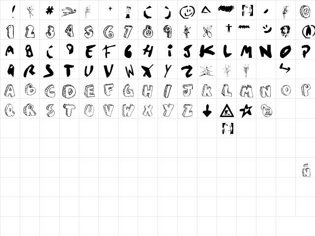 aguzlo Regular  glyph index