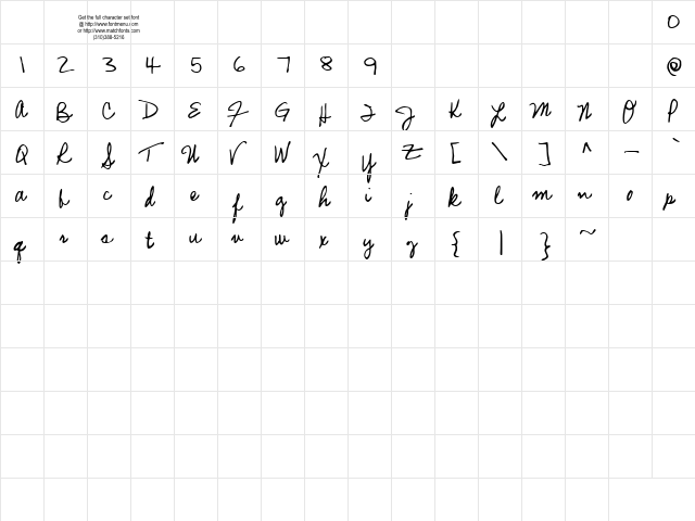 Mariette Tryout Regular  glyph index