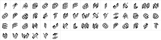 ArchitypograPsychodeliqu Regular  glyph index