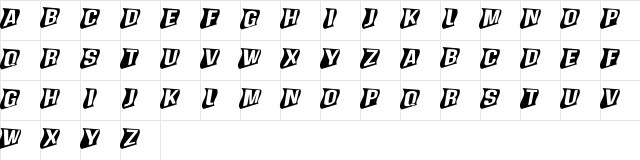 Genghis Khan framed Md Perspective Bold  glyph index