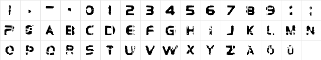 Brockelmann Regular  glyph index