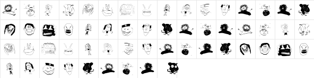 Karlchens Regular  glyph index