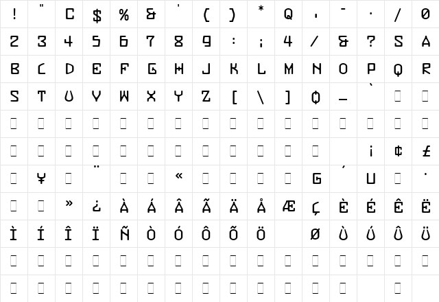 Buzzer Three LET Plain  glyph index