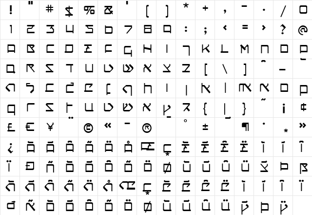 Circumcision Regular  glyph index