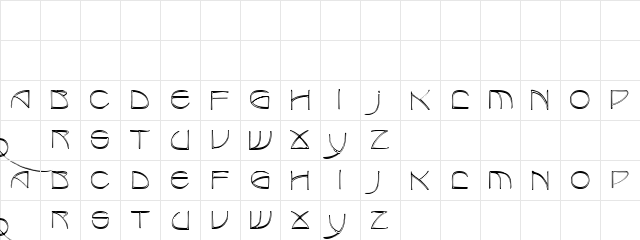 Redjamin Regular  glyph index