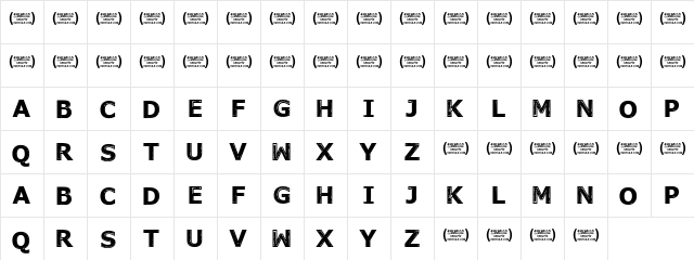 November Mornings Regular  glyph index