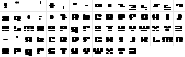 Face plant Regular  glyph index