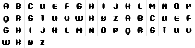 Devianza Book Regular  glyph index