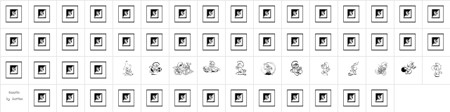 Smurf Regular  glyph index