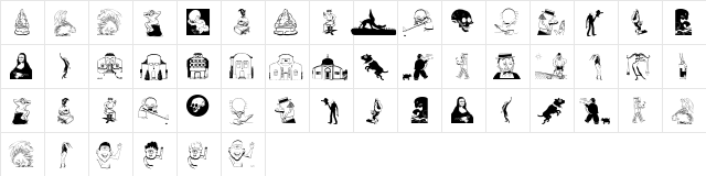 LaughOrNot Regular  glyph index