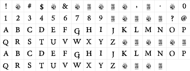 Rise Inside Regular  glyph index