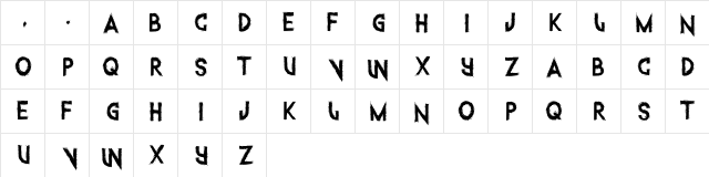 Into the Gator Pit Regular  glyph index