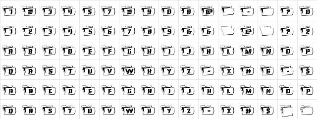 Eyes Only Outline Wavy 2 Outline  glyph index