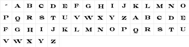 Extra HPLHS  glyph index