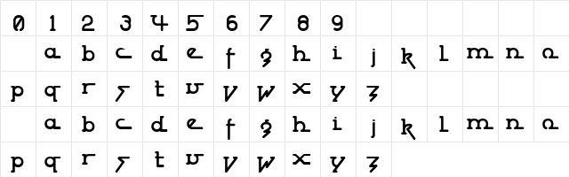 Wire Worx Regular  glyph index