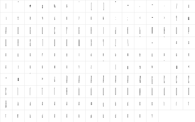 Scaffold Medium  glyph index