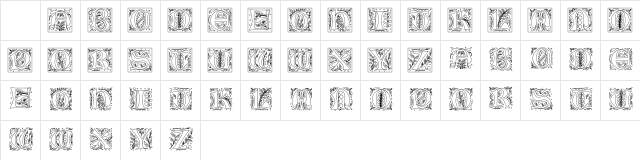 GothicIlluminate Regular  glyph index