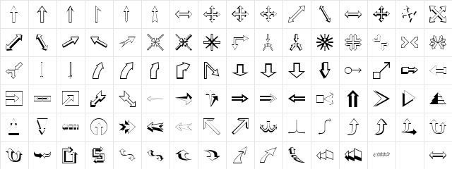 Show the Way Regular  glyph index
