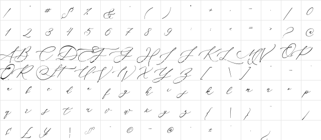Gilar Saleh Regular  glyph index