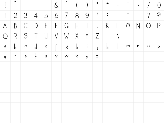 2Peas Sailboat Regular  glyph index