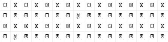 Capitalismo 11 Regular  glyph index
