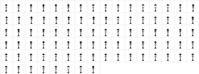 EmpireofLights AL  glyph index