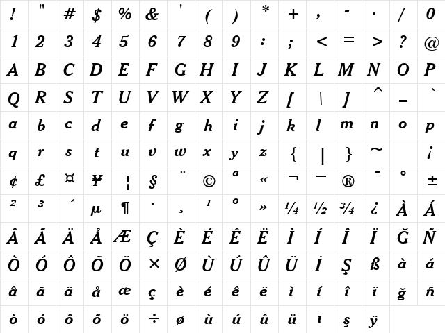 00789 Regular  glyph index
