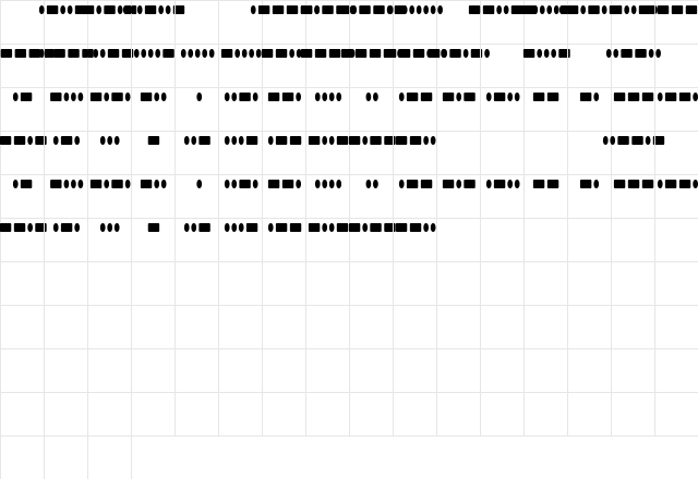 Radios in Motion Hard Regular  glyph index