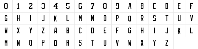 NHL Pittsburgh Regular  glyph index