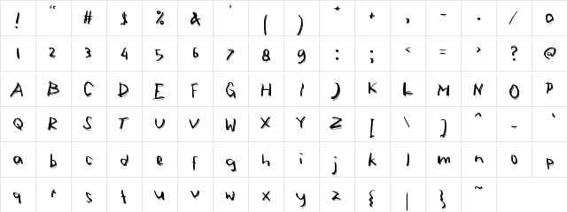 a Anak Cute Regular  glyph index