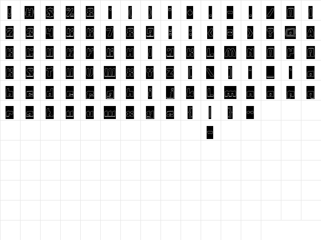 Age Of Science and Technology-I Regular  glyph index