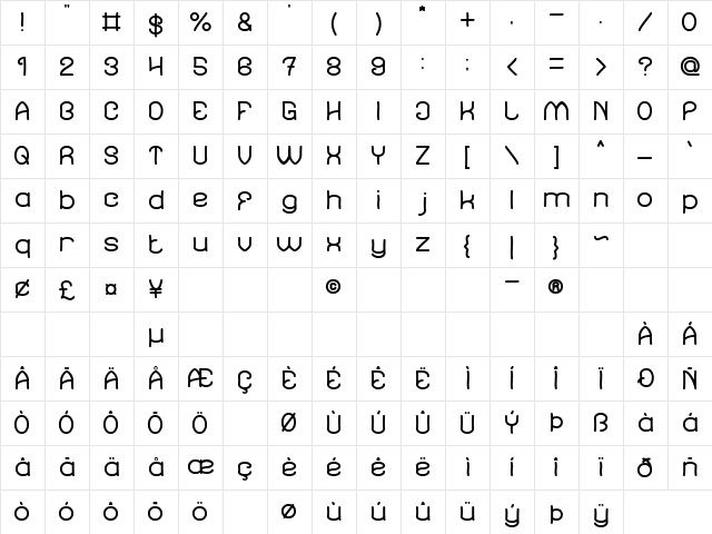 Soup Recipe Regular  glyph index
