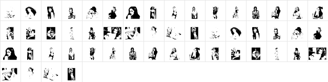 Heartbreak Regular  glyph index