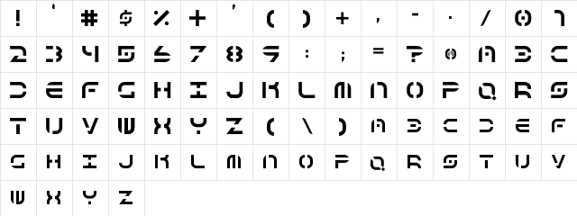 BASEv1 Regular  glyph index