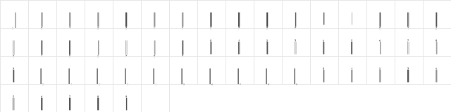 UpcEP72Tt Normal  glyph index