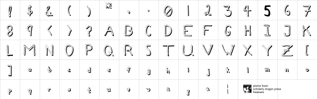 sfd0020 Bold  glyph index