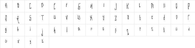 Maple Serum Regular  glyph index