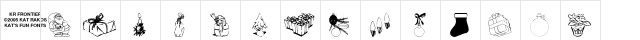 KR Christmas Jewels 2005 2 Regular  glyph index