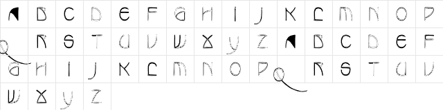 BenjaminCapsHC Regular  glyph index