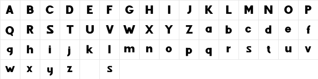 Fenord Free Regular  glyph index