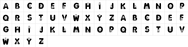 New Regular  glyph index