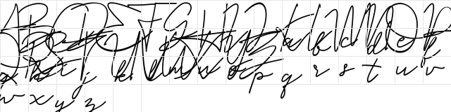 Black String DEMO Regular  glyph index