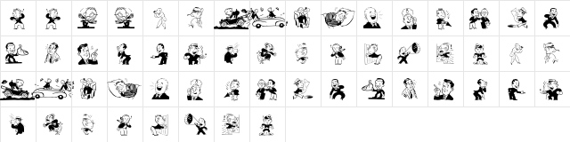 FaceCutsSeven Regular  glyph index