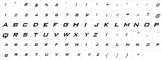 NewLifeItalics   glyph index