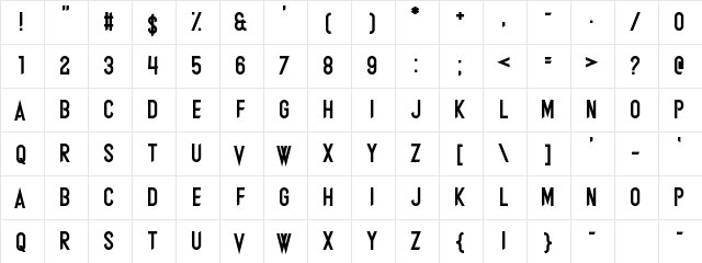 Slumber's Weight Regular  glyph index