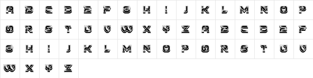 Fusto Regular  glyph index