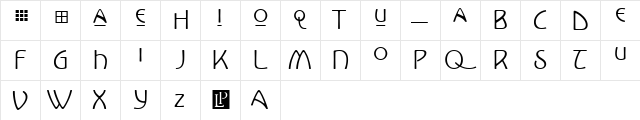 KoloAlternates Medium  glyph index