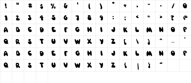 CK Disco Regular  glyph index