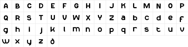 Reeko_Demo Regular  glyph index